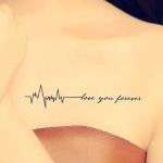 'Love you forever' Tattoo Stickers (Set of 3)