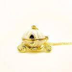 Pumpkin Coach Necklace