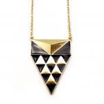 Geo Triangles in Triangle Pyramid Necklace
