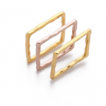 Pastel Squares Ring Set