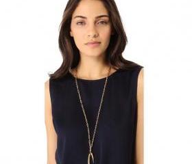 Gold-tone Tusks Necklace