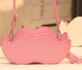 Mustache Bag (Pink)