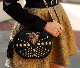 Leopord Studded Bag