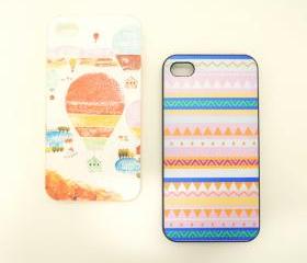Hot Air Balloons / Chevron iPhone 4/4S Case