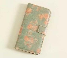 Vintage Pastel Blue Roses iPhone 4/4s Cover