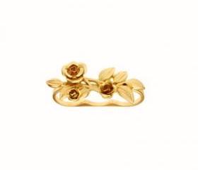 Triple Finger Roses Ring