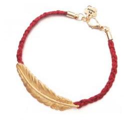Golden Feather Woven Bracelet