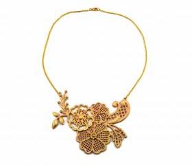 Baroque Floral Collar Necklace