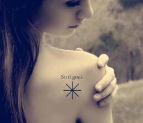 'So it goes' Tattoo Stickers (Set of 2)