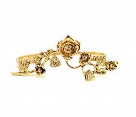 Vintage Floral Palm Cuff