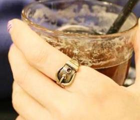 Vintage Gold Belt Ring