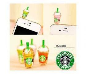 Starbucks Frappuccino 3.5mm Earphone Plug / Anti-Dust Cap (Set of 6)