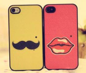 Sexier Moustache / Sexy Lips with Mole Iphone 4/4s Case