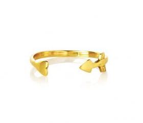 Retro Golden Arrow Ring