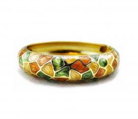 Multi-colored Vitreous Enamel Bangle