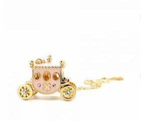 Pink Coach Necklace