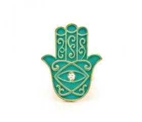 Engraved Hamsa Hand Ring