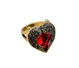 Feather Heart Ring