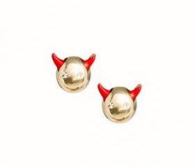 Tiny Devils Stud Earrings