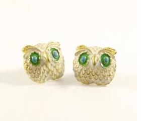  Retro Owl Stud Earrings