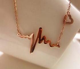 TItanium Heartbeat Necklace