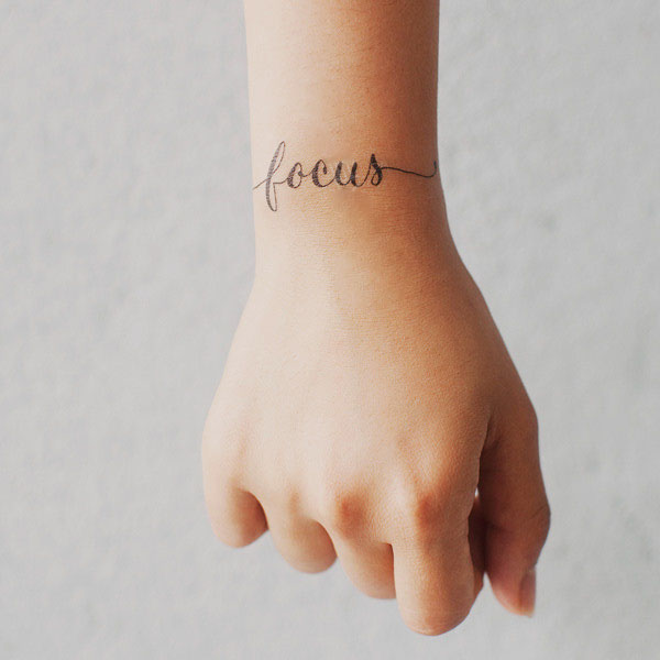 'focus' Tattoo Stickers (Set Of 3) on Luulla